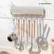 Клейка вішалка з гачками, утримувач для посуду з 6 гачками Plastic hook 00019278 фото 2