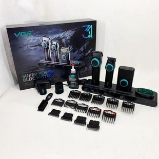 Профессиональный набор для барберов VGR Stepless Pro 3 in 1 BLACK 00015356 фото