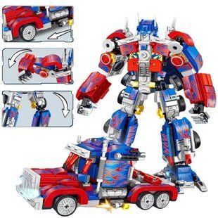Конструктор Робот трансформер Optimus Prime Оптимус Прайм Vs Машина, набор 2 в 1 00016070 фото