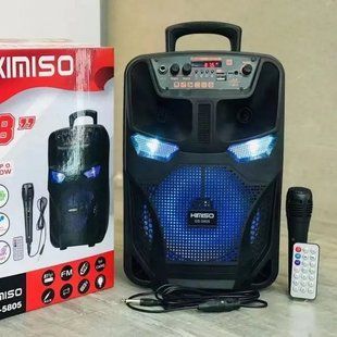 Легка та функціональна колонка-валіза Kimiso QS-5805 з мікрофоном (USB/BT/FM). 00018014 фото