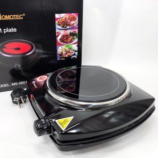 Електроплита настільна DOMOTEC MS-5851 900 Вт, Кухонна плита електро для кухні на 1 конфорку 00019673 фото