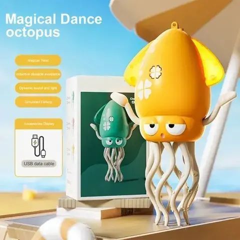 Игрушка "Музыкальный танцующий осьминог" 00016685 фото