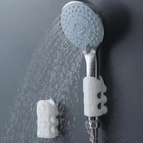 Держатель для душа SHOWER SUCKER Силиконовый переносной кронштейн - настенный для душевой насадки на различные поверхности, Белый 00013756 фото