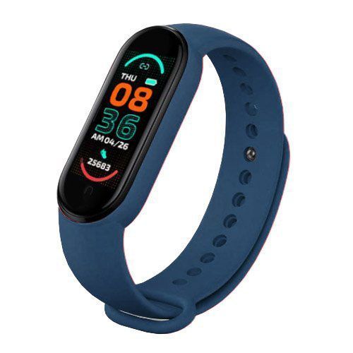Фитнес браслет FitPro Smart Band M6 (смарт часы, пульсоксиметр, пульс). Цвет: синий 00022403 фото