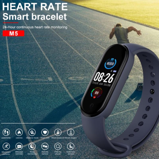Фитнес браслет FitPro Smart Band M6 (смарт часы, пульсоксиметр, пульс). Цвет: синий 00022403 фото