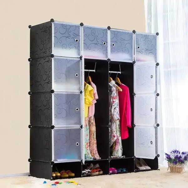 Пластиковый складной шкаф Storage Cube Cabinet MP-416-102A 16 секций 00012753 фото