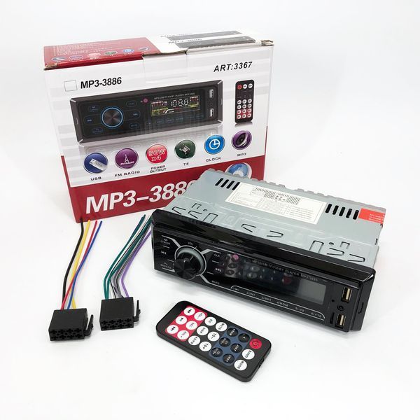 Автомобільна магнітола MP3-3885 ISO 1DIN із сенсорним дисплеєм, Бюджетна автомагнітола 1 din 00016823 фото