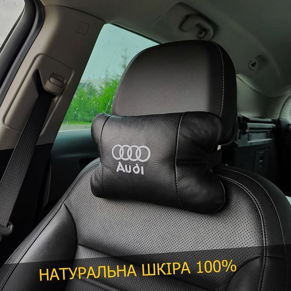 Шкіряна подушка на підголівник Volkswagen &ndash; ортопедична для авто 00016840 фото