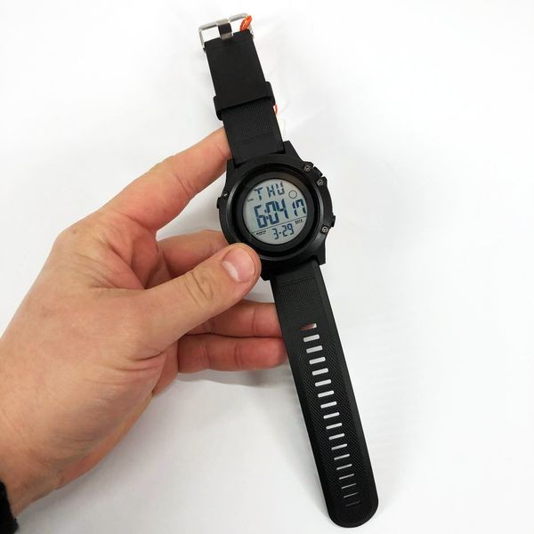 Часы наручные мужские SKMEI 1508BKWT BLACK, часы наручные электронные тактические. Цвет: черный 00022481 фото