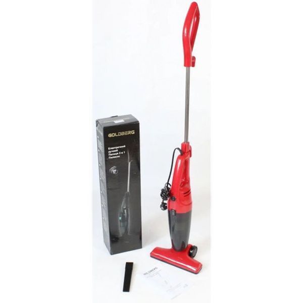Вертикальный пылесос 2 в 1 с циклонным фильтром GOLDBERG GB-9902 5200 Вт. Цвет: красный 00013027 фото