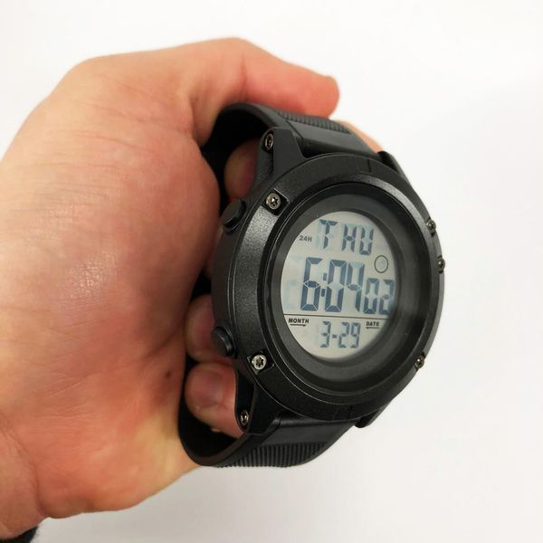 Часы наручные мужские SKMEI 1508BKWT BLACK, часы наручные электронные тактические. Цвет: черный 00022481 фото