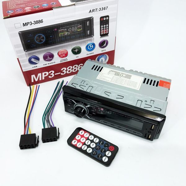 Автомобільна магнітола MP3-3885 ISO 1DIN із сенсорним дисплеєм, Бюджетна автомагнітола 1 din 00016823 фото