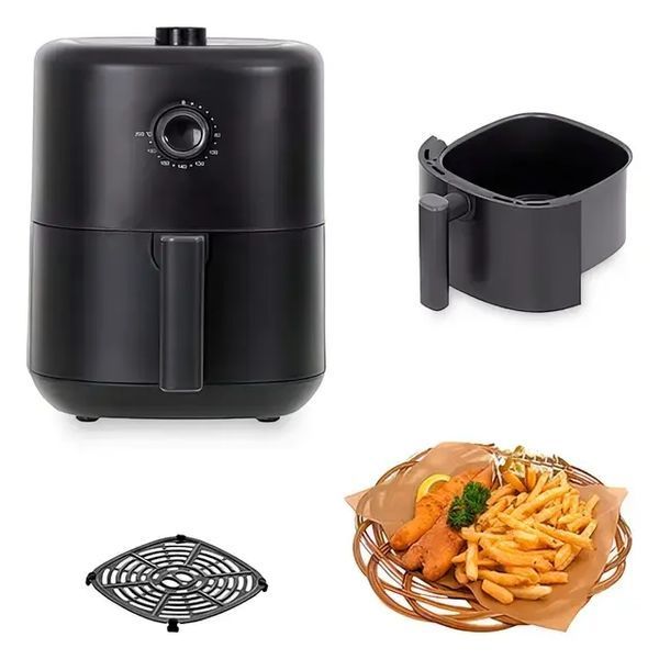 Аэрофритюрница для дома с таймером на 1.5 Л, 1200 ВТ AIR FRYER CROWNBERG CB 5541Безмасляная фритюрница 00020880 фото