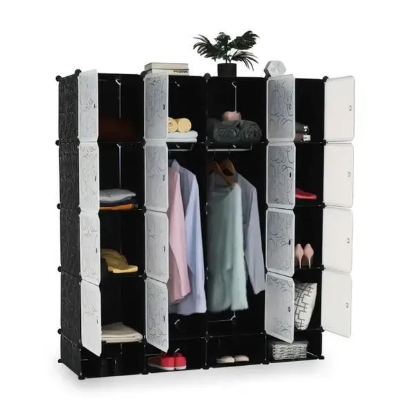 Пластиковый складной шкаф Storage Cube Cabinet MP-416-102A 16 секций 00012753 фото