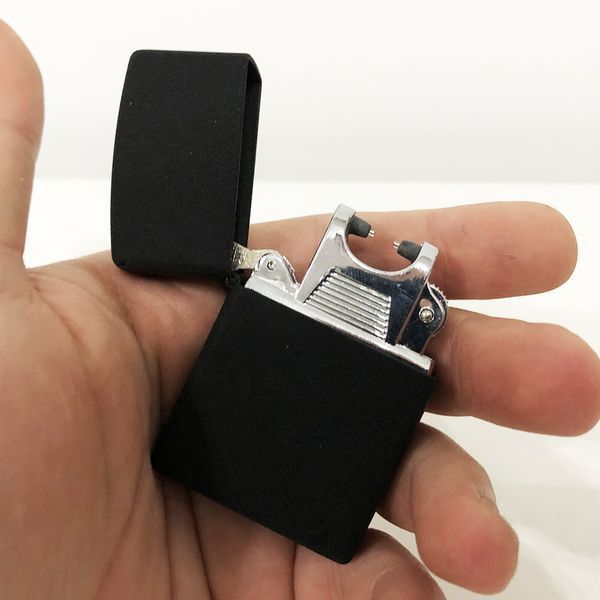 Зажигалка импульсная NB USB-215, Аккумуляторная зажигалка подарочная, USB зажигалка. Цвет: черный 00022972 фото