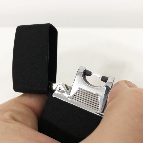 Зажигалка импульсная NB USB-215, Аккумуляторная зажигалка подарочная, USB зажигалка. Цвет: черный 00022972 фото
