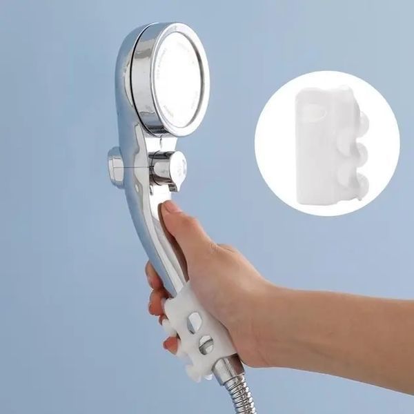 Держатель для душа SHOWER SUCKER Силиконовый переносной кронштейн - настенный для душевой насадки на различные поверхности, Белый 00013756 фото