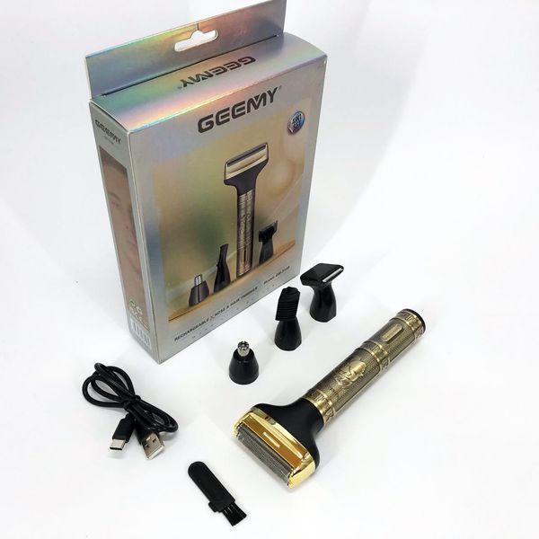 Чоловічий набір Geemy GM-3158, Тример бездротової, Машинка чоловіча для гоління, Тример бритва для бороди. 00015287 фото
