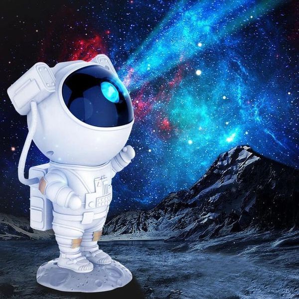 Ночник Проектор Астронавт звездного неба и галактики Космонавт 8 режимов с пультом ДУ 00015805 фото