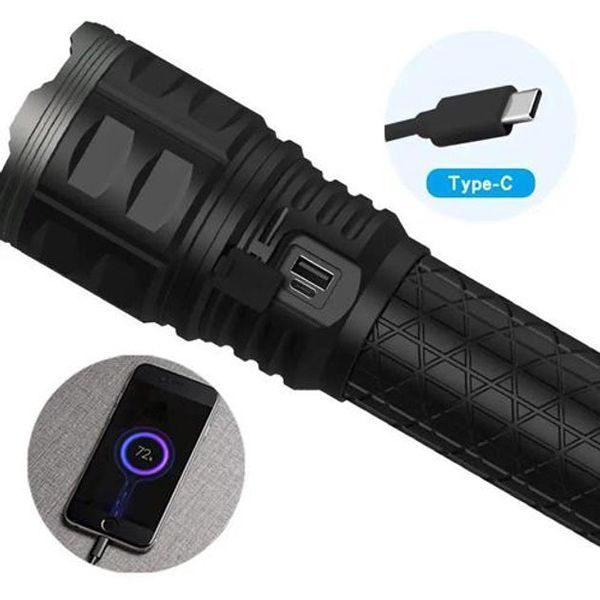 Фонарь ручной модели Police AK138-1 WHITE LASER LED PM60-TG 8х18650, USB-зарядка, Power Bank, зум 00022938 фото