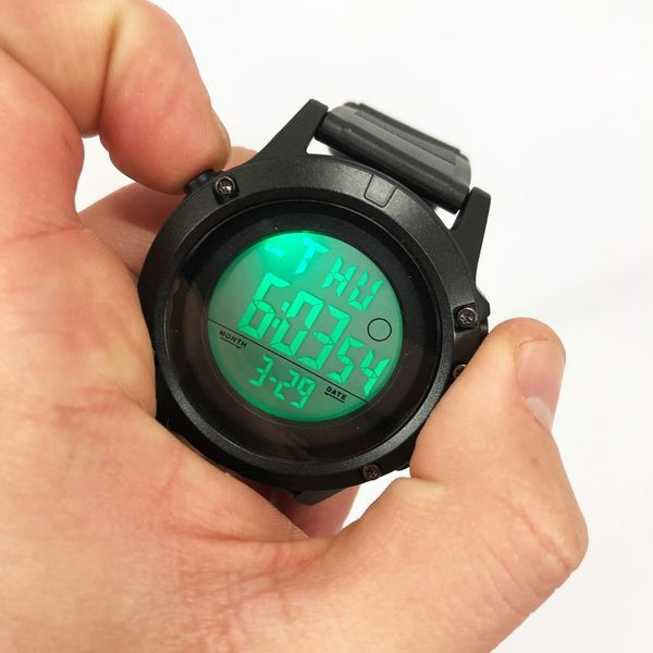 Часы наручные мужские SKMEI 1508BKWT BLACK, часы наручные электронные тактические. Цвет: черный 00022481 фото