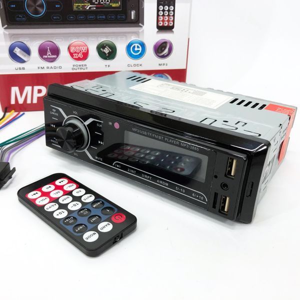 Автомобільна магнітола MP3-3885 ISO 1DIN із сенсорним дисплеєм, Бюджетна автомагнітола 1 din 00016823 фото