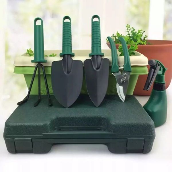 Набор садовых инструментов 10 в 1 с чемоданом Garden Instrumen AND ES-10, инвентарь для огорода и сада 00022653 фото