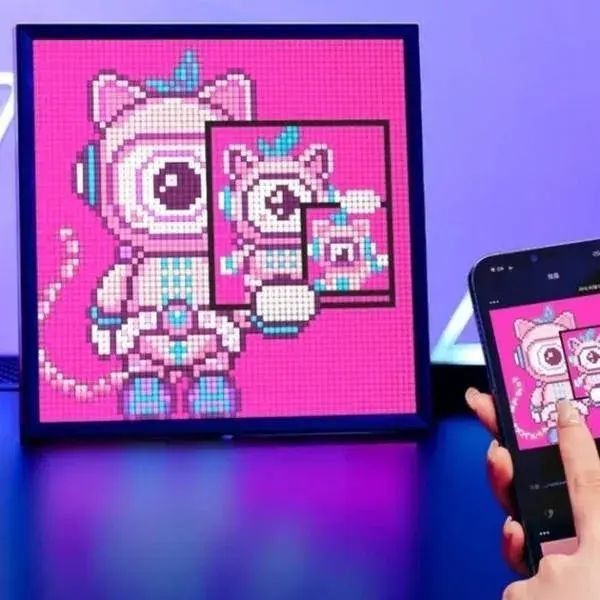 Экран светодиодный пиксельный с управлением через приложение 32x32 Pixel Created 00018093 фото