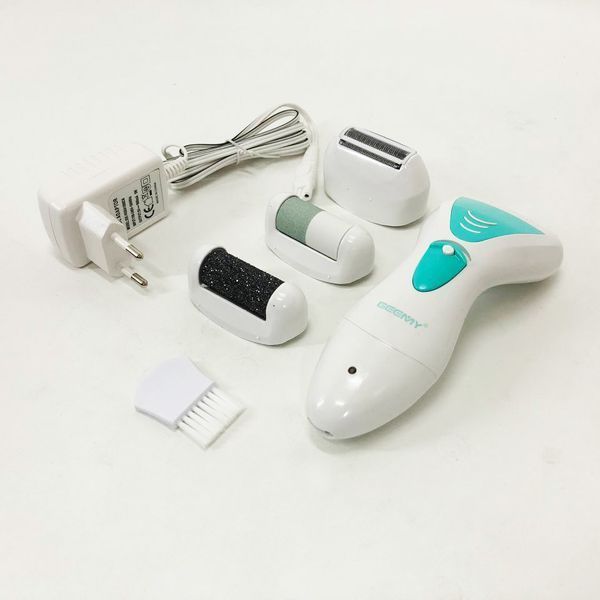 Епілятор Gemei GM-7006 4в1 - Професійний бездротовий епілятор бритва з насадками триммер + пемза 00014340 фото