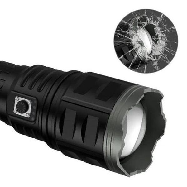 Фонарь ручной модели Police AK138-1 WHITE LASER LED PM60-TG 8х18650, USB-зарядка, Power Bank, зум 00022938 фото