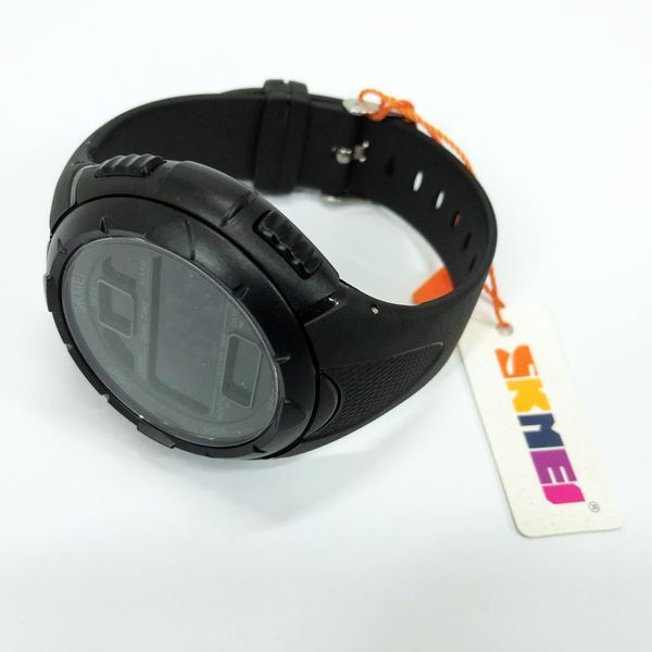 Часы наручные мужские SKMEI 1656BK BLACK, водостойкие тактические часы. Цвет: черный 00022049 фото