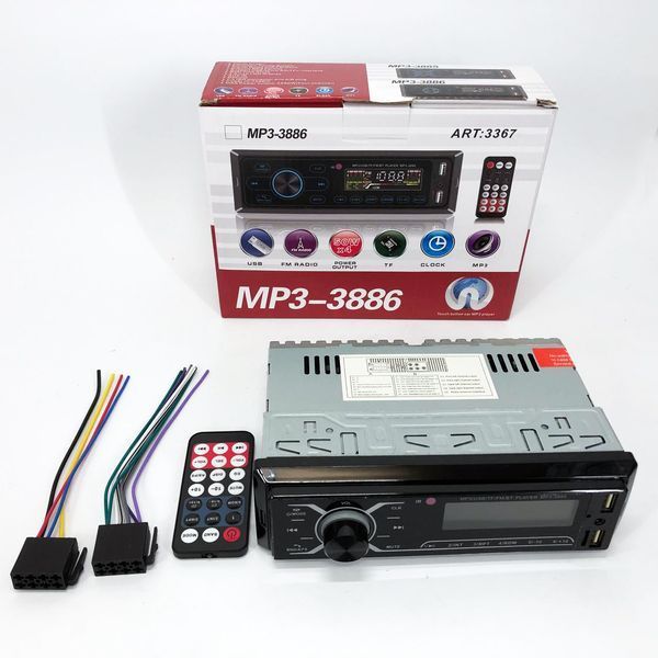 Автомобільна магнітола MP3-3885 ISO 1DIN із сенсорним дисплеєм, Бюджетна автомагнітола 1 din 00016823 фото