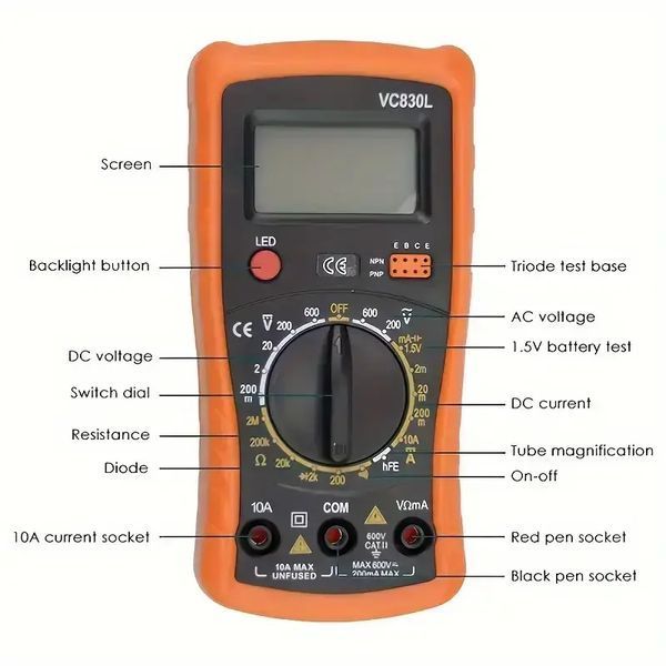 Набор для пайки в чехле с мультиметром Soldering kit 00022777 фото