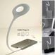 Гнучка USB лампа з голосовим керуванням із зарядкою від Power bank біла / Світлодіодний ліхтар LK-50 00023167 фото 5