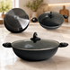 Сотейник-казан з мармуровим антипригарним покриттям Top Kitchen TK00095 5л 32см + кришка ТК95 фото 3