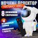 Ночник Проектор Астронавт звездного неба и галактики Космонавт 8 режимов с пультом ДУ 00015805 фото 13
