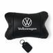 Шкіряна подушка на підголівник Volkswagen &ndash; ортопедична для авто 00016840 фото 1
