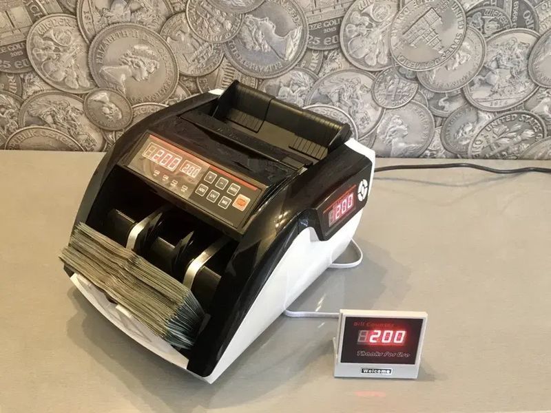 Рахункова машинка для грошей BILL COUNTER 206, машинка для підрахунку та перевірки купюр 00021633 фото