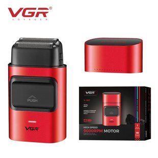 Електробритва-шейвер для бороди та обличчя VGR V-307 RED металевий корпус 00014862 фото