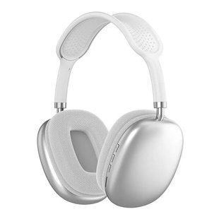 Белые Беспроводные полноразмерные Bluetooth наушники Macaron P9 Max 00023831 фото