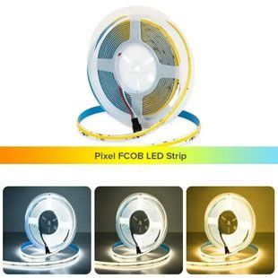 Светодиодная LED лента Бегущая волна COB 24v 360led/m ip20 Белый 00022182 фото