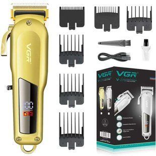 Машинка для стрижки VGR Professional Hair Clipper V-278 GOLD, домашня машинка для стрижки волосся 00015143 фото