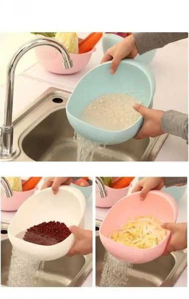 Миска для миття фруктів, рису та овочів Best Kitchen Миска 22 см 00021514 фото