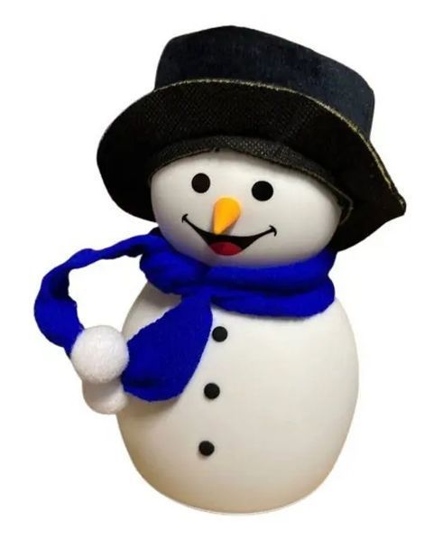 Детский силиконовый ночник Снеговик Snowman LJC-118 светильник аккумуляторный игрушка для сна 00024699 фото