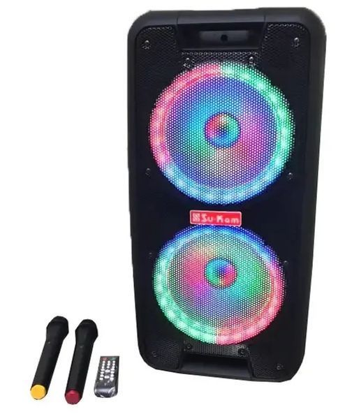 Портативная колонка Su-Kam 1010 + 2 микрофона + BT 12v220v 00017547 фото
