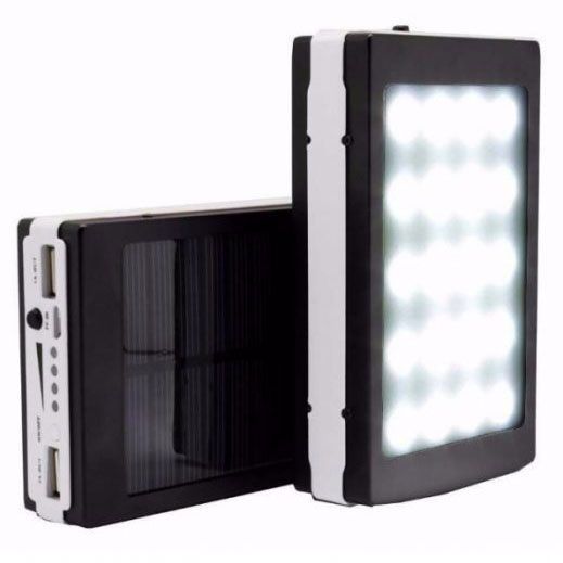 УМБ Power Bank Solar 90000 mAh мобільне зарядне з сонячною панеллю та лампою, Power Bank Charger Батарея 00017260 фото