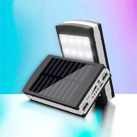 УМБ Power Bank Solar 90000 mAh мобільне зарядне з сонячною панеллю та лампою, Power Bank Charger Батарея 00017260 фото