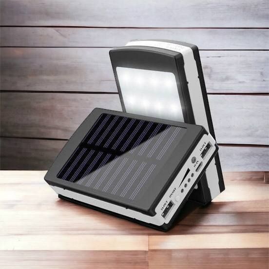 УМБ Power Bank Solar 90000 mAh мобільне зарядне з сонячною панеллю та лампою, Power Bank Charger Батарея 00017260 фото