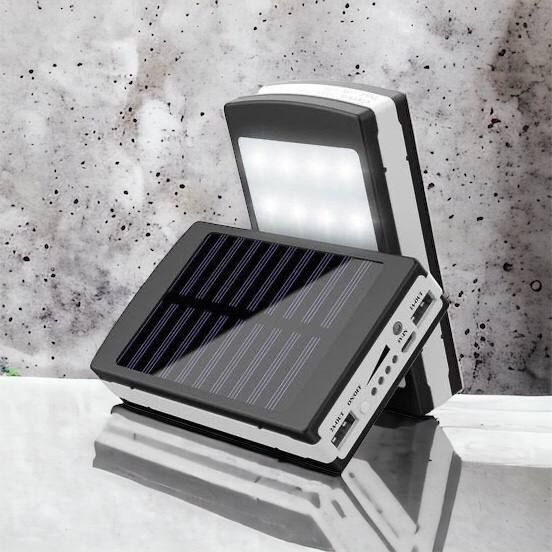 УМБ Power Bank Solar 90000 mAh мобільне зарядне з сонячною панеллю та лампою, Power Bank Charger Батарея 00017260 фото