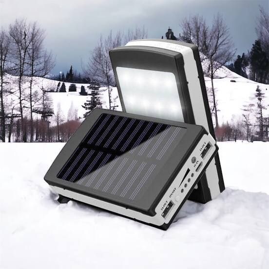 УМБ Power Bank Solar 90000 mAh мобільне зарядне з сонячною панеллю та лампою, Power Bank Charger Батарея 00017260 фото